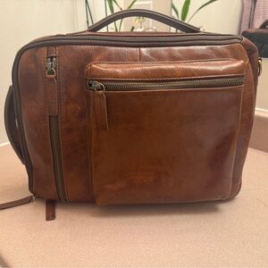 Fossil Leather convertible backpack